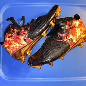 Adizero 5-Star Uncaged Demon Football Cleats Sz 9